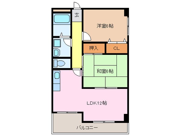 ベルグリーンの物件間取画像